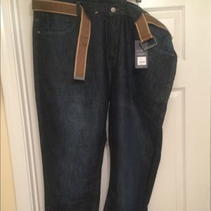 Pd&c straight fit dark wash jeans